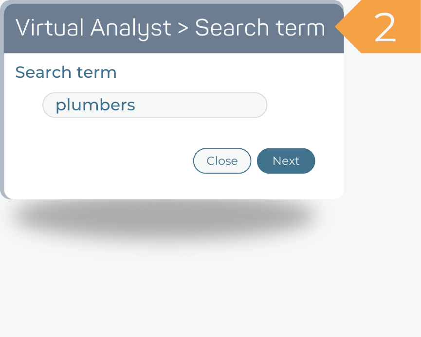 2. Enter a search term
